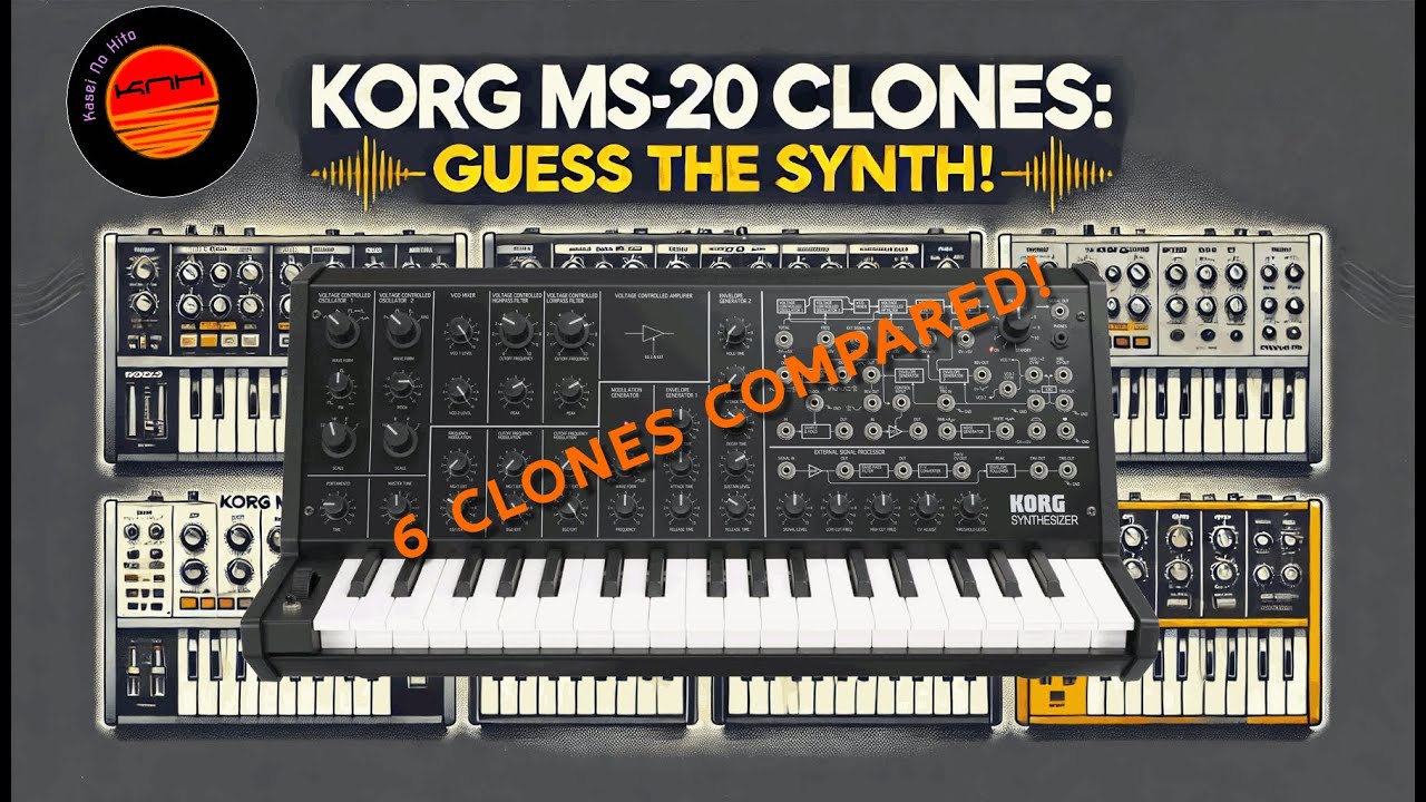 Top 6 Korg MS-20 Clones Compared: Audio Test & Results (including behringer K2 vs ms 20)