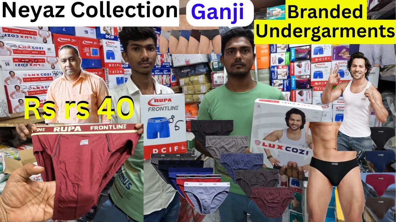 Mens Undergarments Ganji Wholesale Bara Bazar Market Kolkata Neyaz Collection New Video