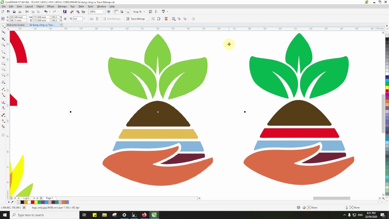 CorelDRAW - C&ocirc;ng cụ Trace Bitmap, chuyển ảnh Bitmap th&agrave;nh h&igrave;nh vẽ Vector