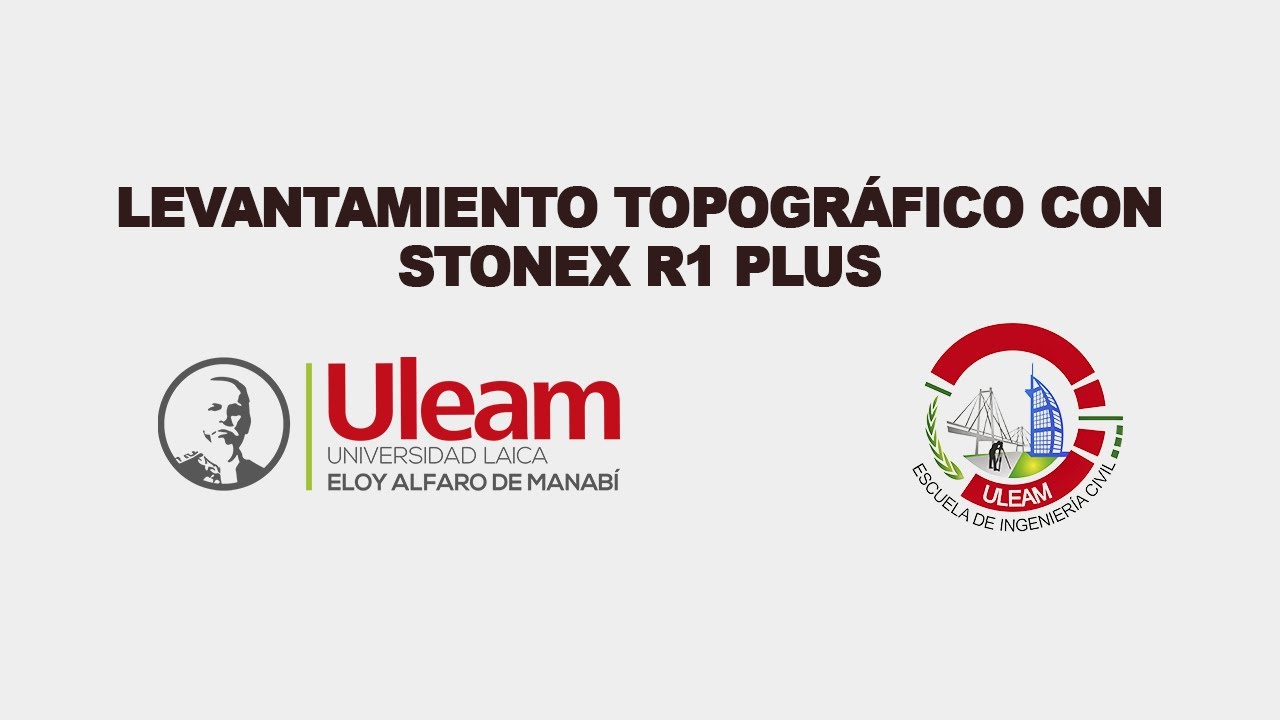 Levantamiento topográfico con la estación total Stonex R1 plus