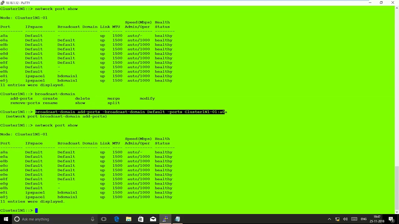 iSCSI LUN Mapping with Initiator Group NetApp Cmode 9.4