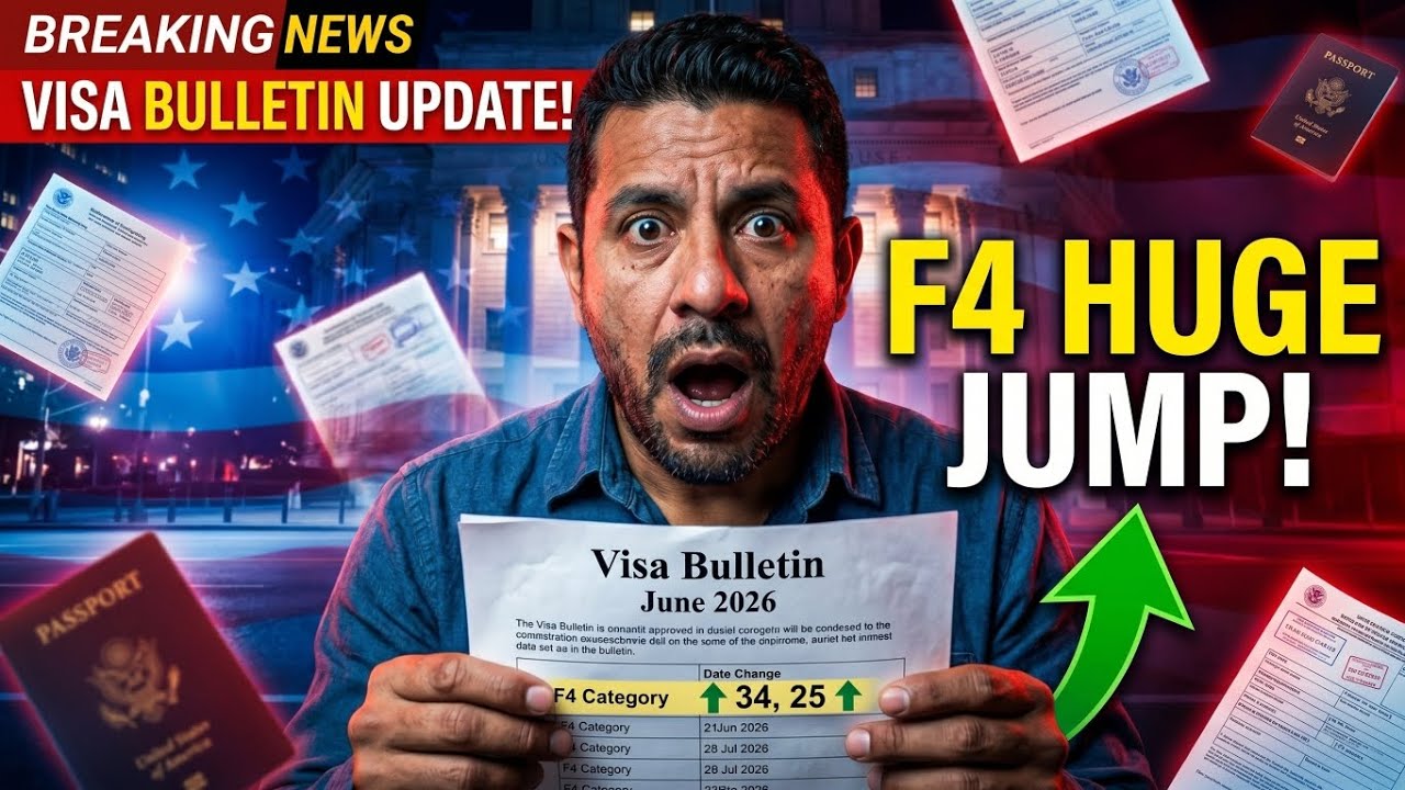 June 2026 Visa Bulletin Released | Massive F4 Jump | Family Visa Priority Dates Update