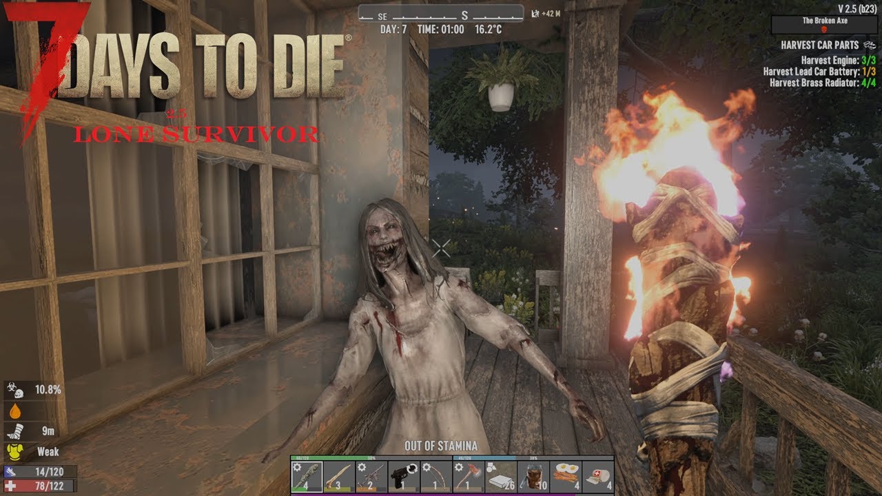 7Days to Die 2.5 -Lone Survivor- Day6 It's not over till the screamer screams