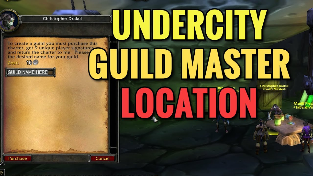 Undercity Guild Master Location - WoW Classic