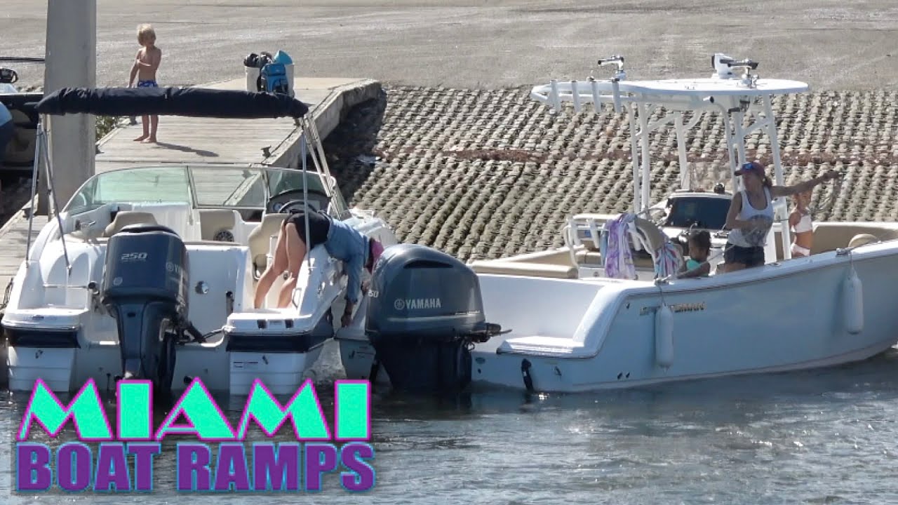 Они врезались в другую лодку | Miami Boat Ramps