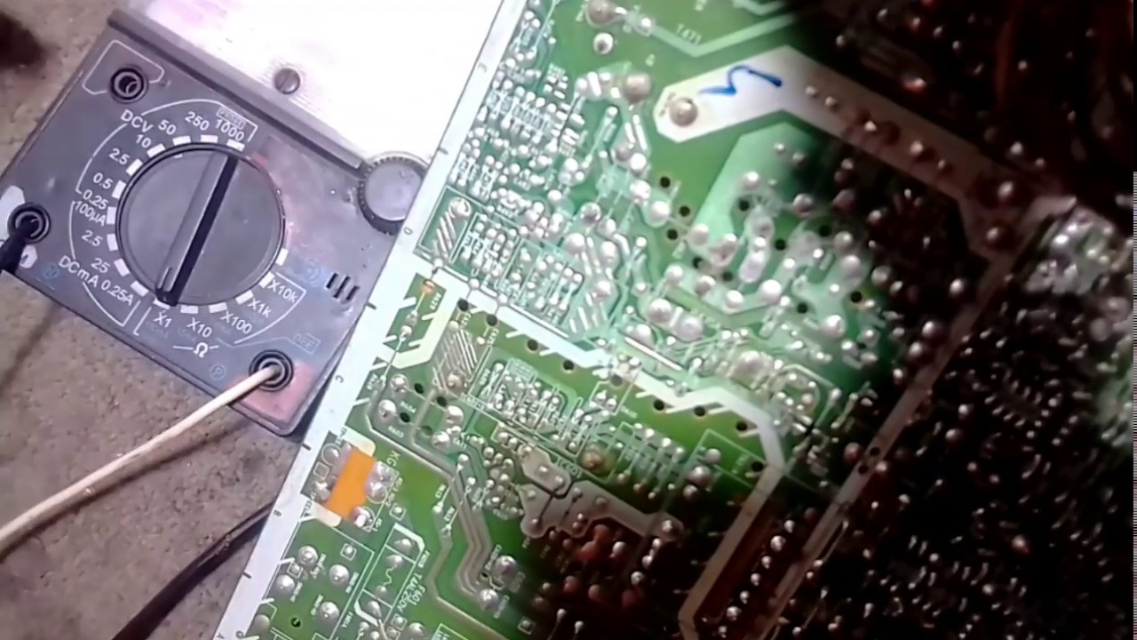 Ps2 ซ่อมทีวี SANYO รุ่น CT21VF1BF ภาคจ่ายไฟเสีย
