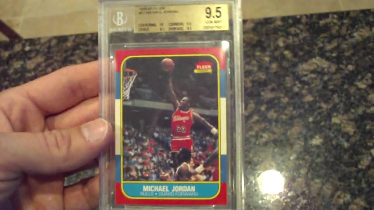 1986 - 1987 Fleer Michael Jordan RC #57 BGS 9.5 w/10 Centering