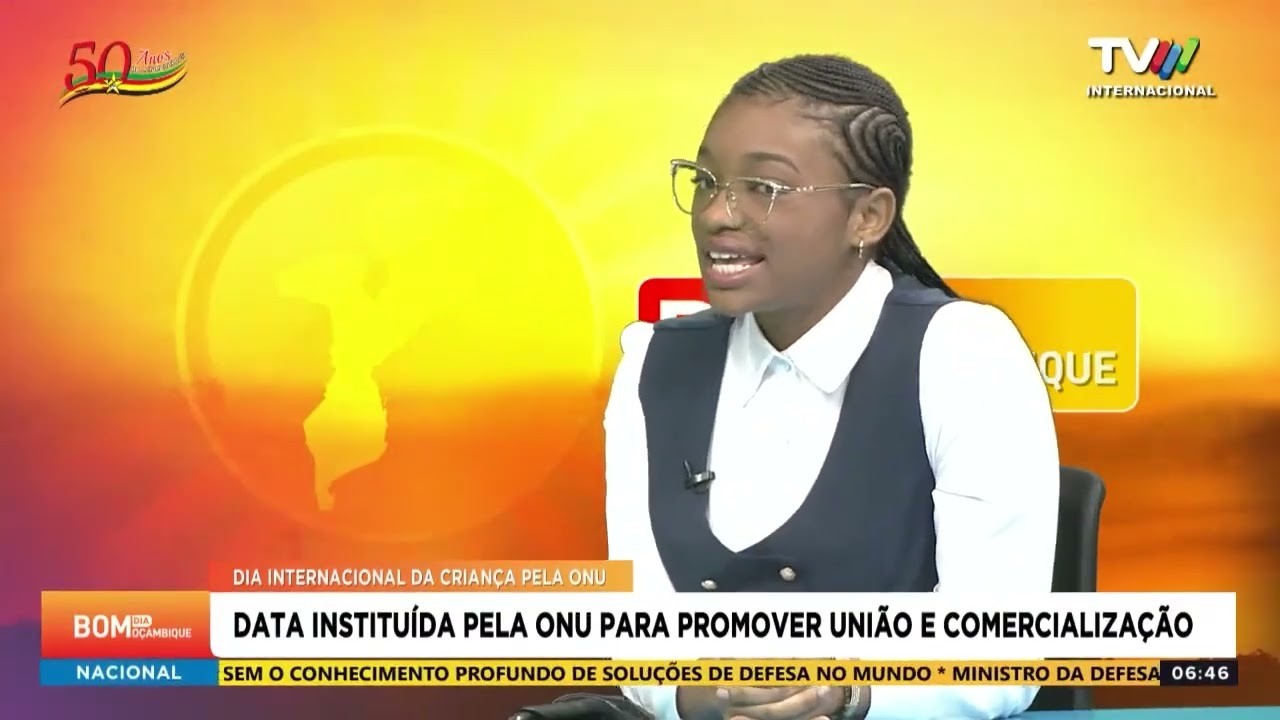 Dia Mundial da Criança: Layota Chivite fala sobre os direitos da criança na Televisão de Moçambique