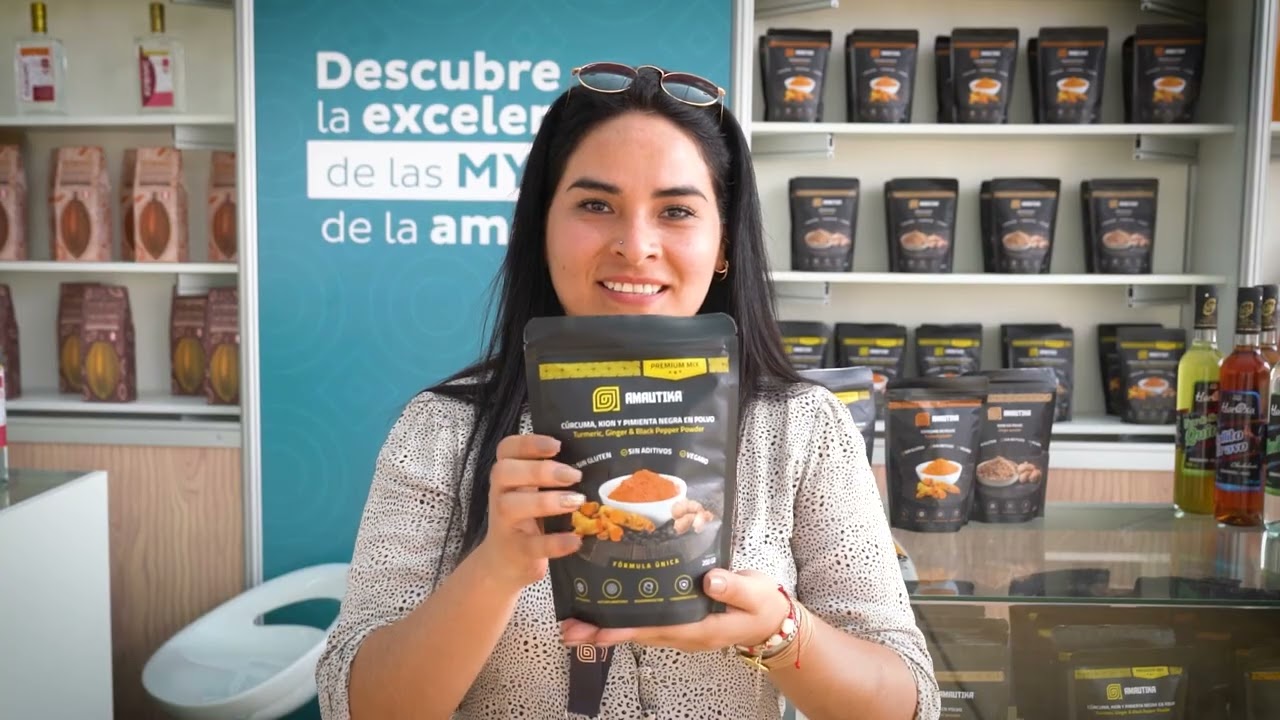 Artesanías, harina de cúrcuma y camarones gigantes en Expo Amazónica 2024