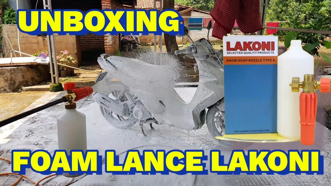 TABUNG SALJU FOAM LANCE LAKONI | UNBOXING DAN REVIEW HASILNYA BUSA MELIMPAH