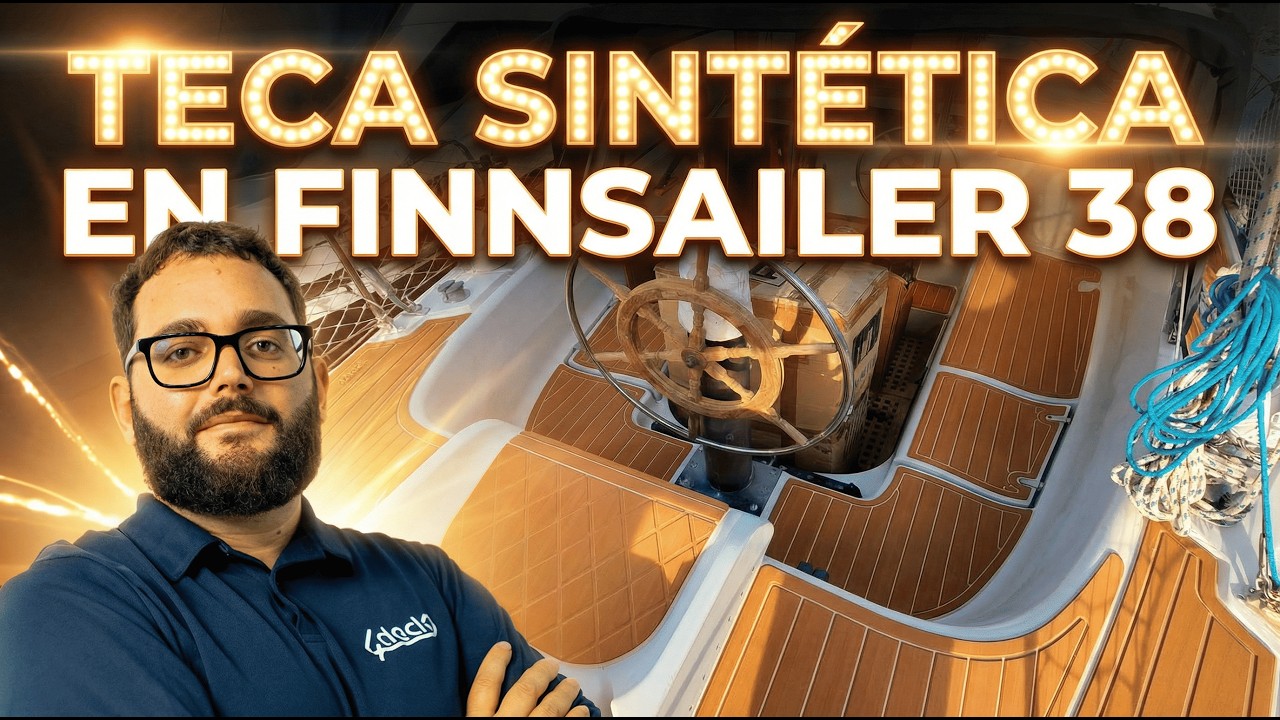 Instalamos Teca Sintética premium en este FINNSAILER 38