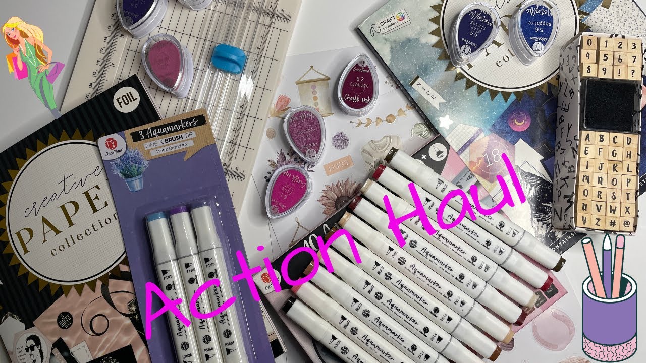 Action Haul 💙 I Mein erster Einkauf 💙I Stempel I Sticker I Stifte💙