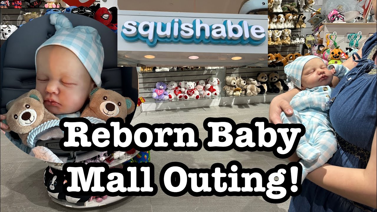 Reborn Baby Bennett Mall Outing! Stitch And Plushies Galore! Reborn Doll Shopping!