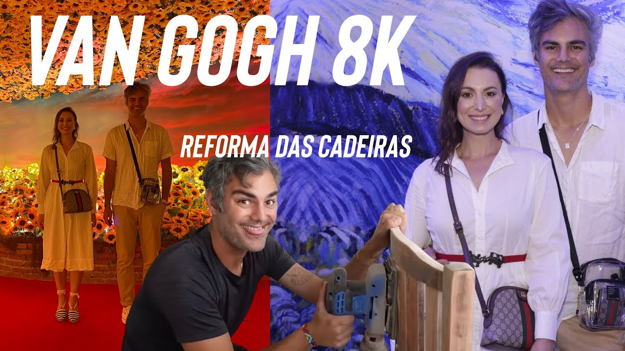 REFORMA DAS CADEIRAS | DEI UM PRESENTE SURPRESA PRA FRAN | VAN GOGH 8K NO BARRA SHOPPING | VLOG