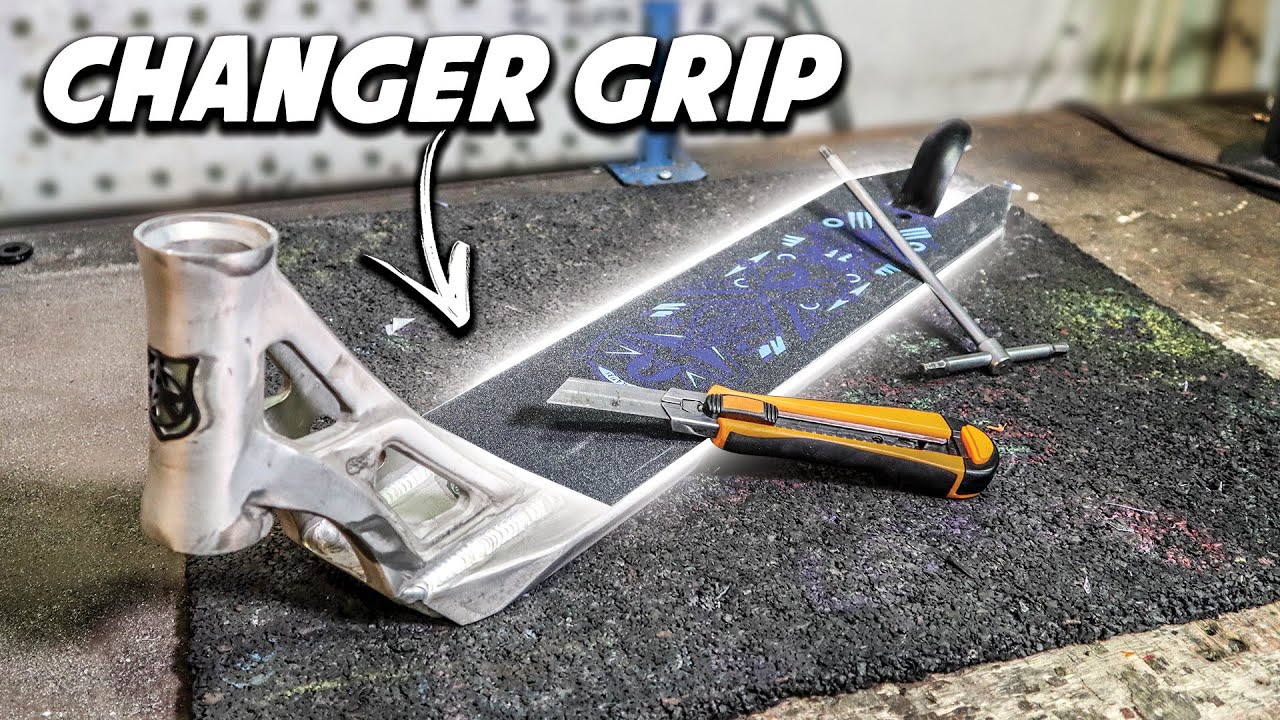 REMPLACER SON GRIP TROTTINETTE/SKATE (tutoriel feat. Kilian LARHER)