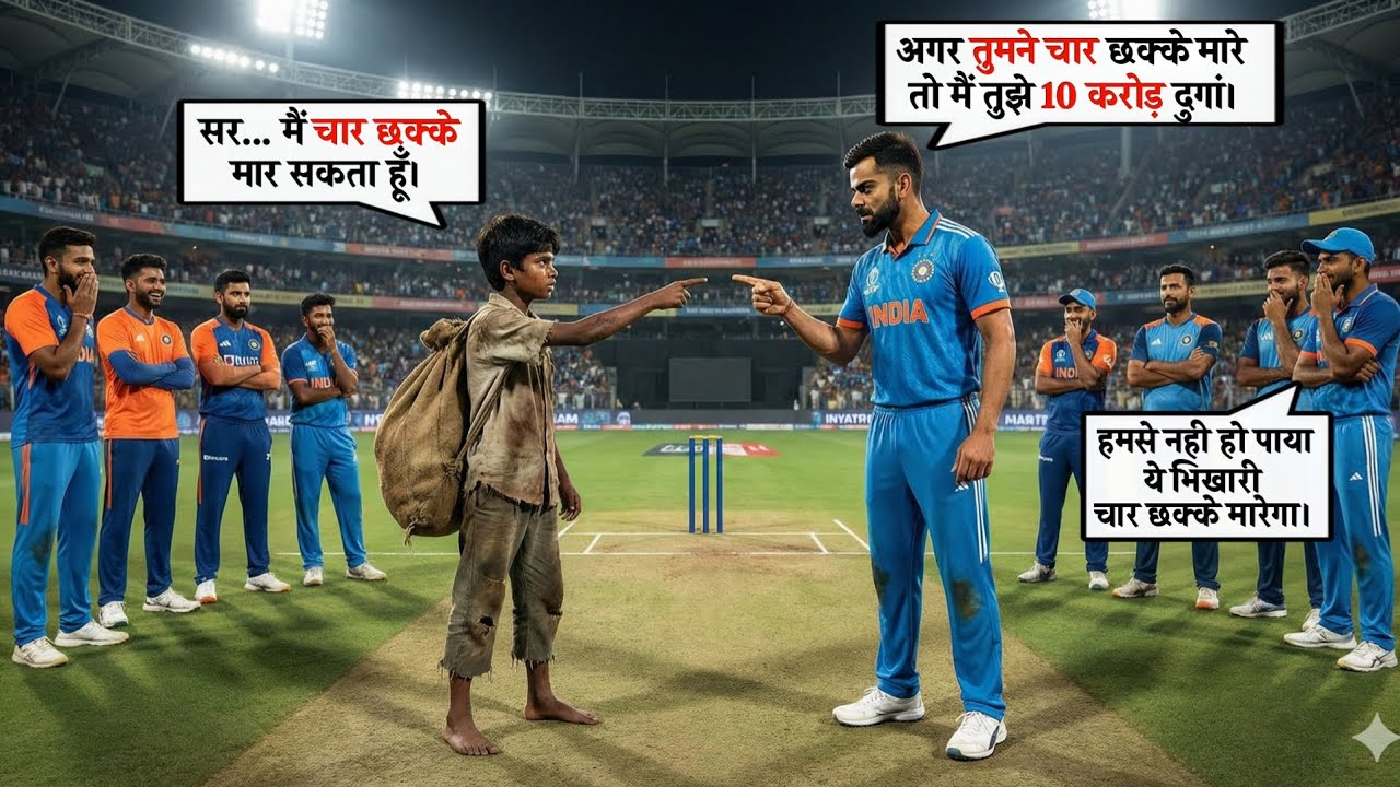जिसे सबने भिखारी समझा, वही बना मैच का हीरो | एक गरीब लड़के की सच्ची प्रेरक कहानी#story 