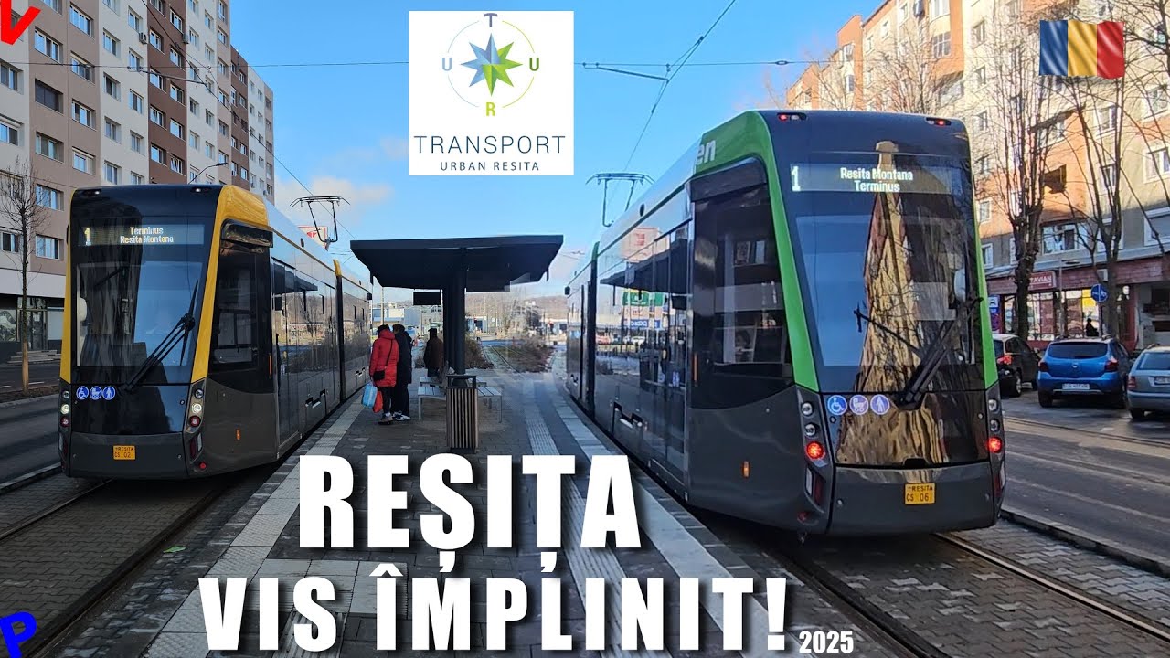 Tramvaiul nou din Resita a pornit non-stop | Un exemplu bun pentru Romania ca se poate