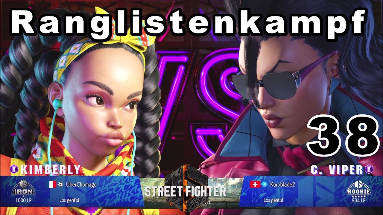 Street Fighter 6 Ranglistenkampf 38 Kuroblade2 C .Viper gegen UberChomage  Kimberly