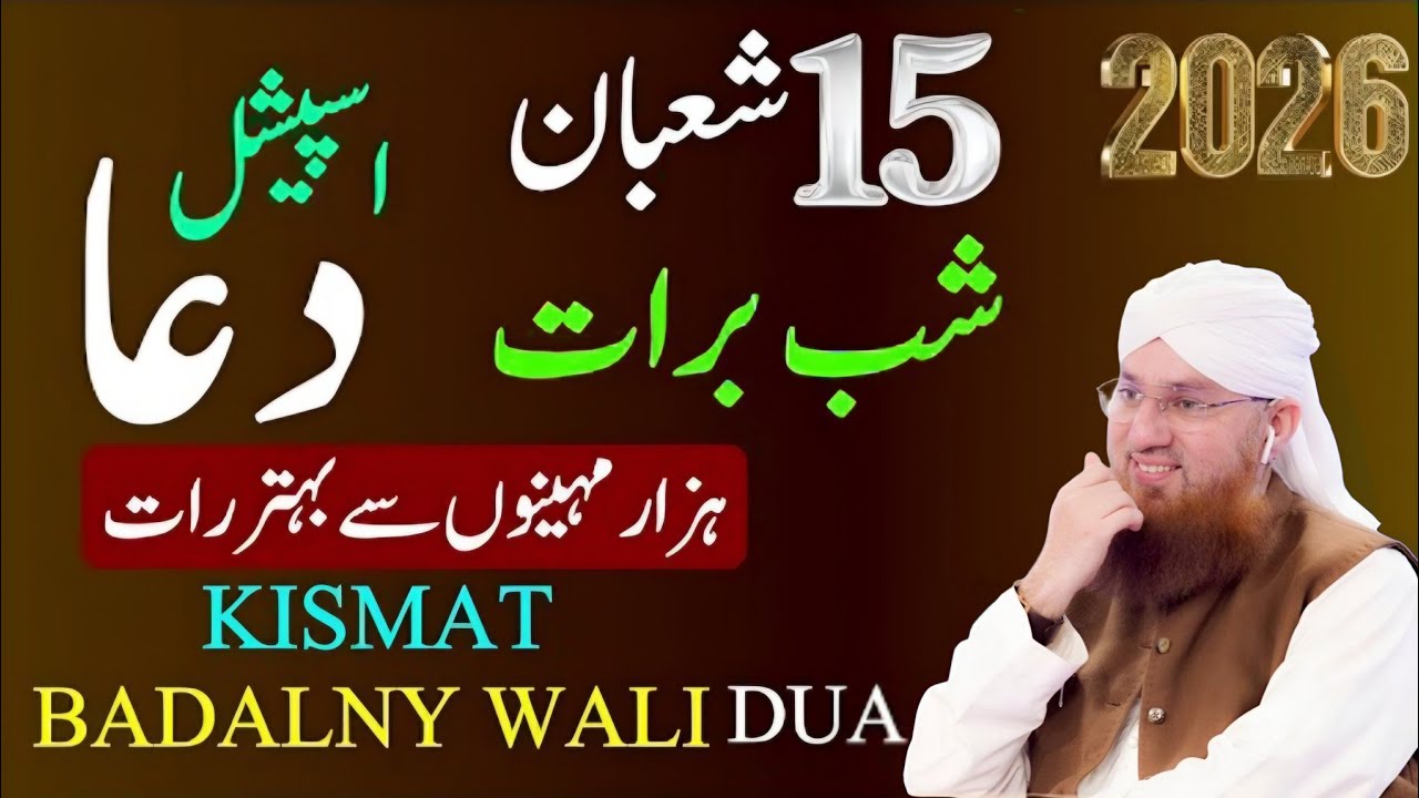 15 Shaban Shabe Barat Ki Powerful Dua | Shabe Barat 2026 | Abdul Habib Attari