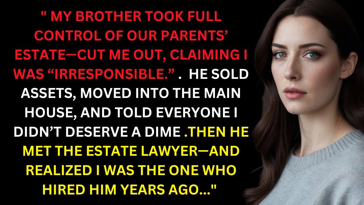 My Brother Took Control Of Our Parents' Estate—Then Froze When He Learned Who Their Lawyer Was...