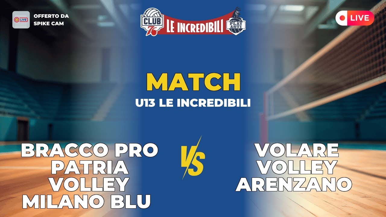 Bracco Pro Patria Volley Milano Blu vs Volare Volley Arenzano | U13 Le incredibili