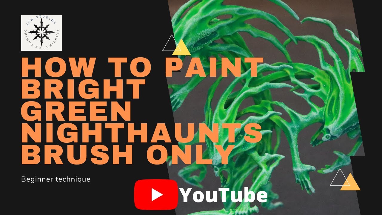 How To Paint an Easy Bright Green Nighthaunts Scheme, Age og Sigamar.