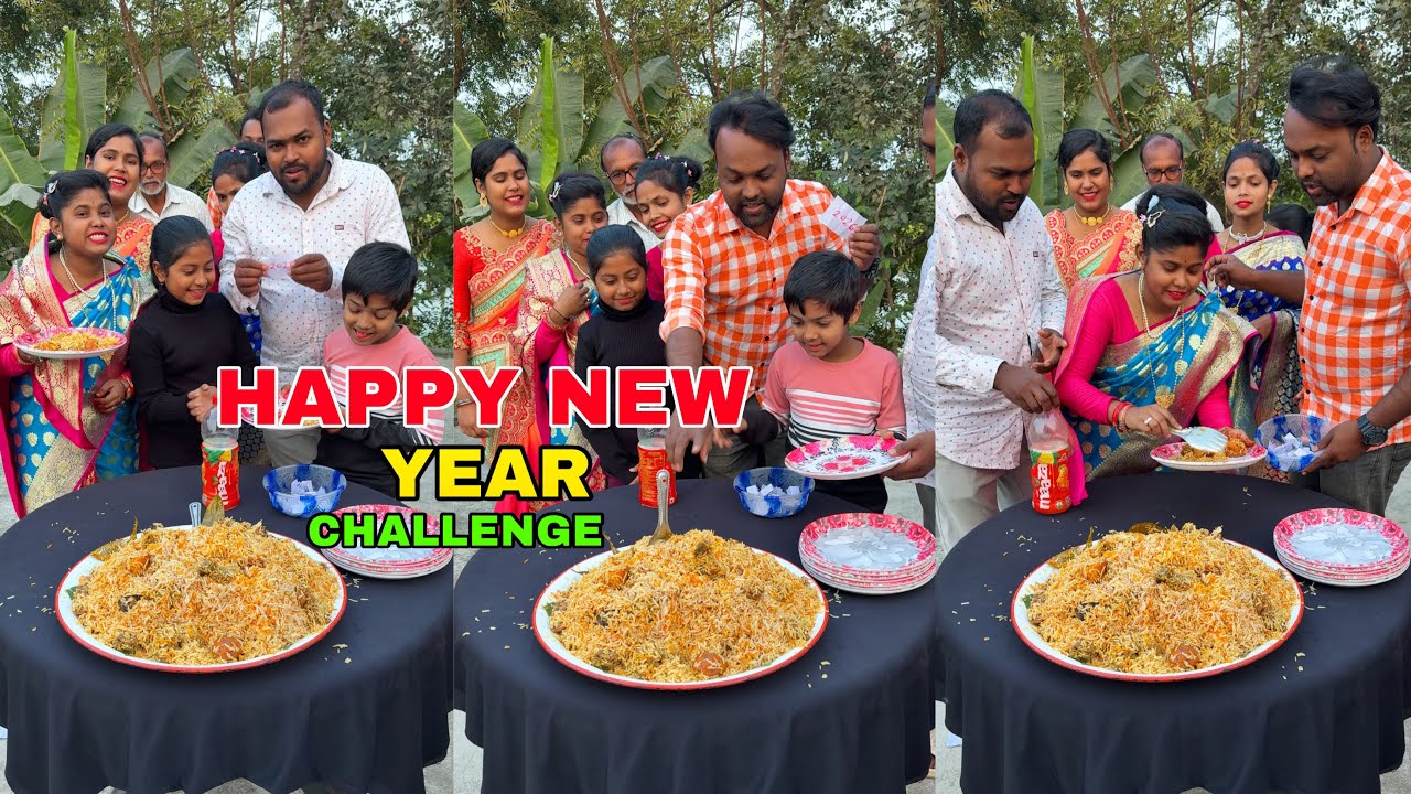 Happy New Year 2026 Biryani Special Token Funny Challenge With Family #challenge #biryani #2026 