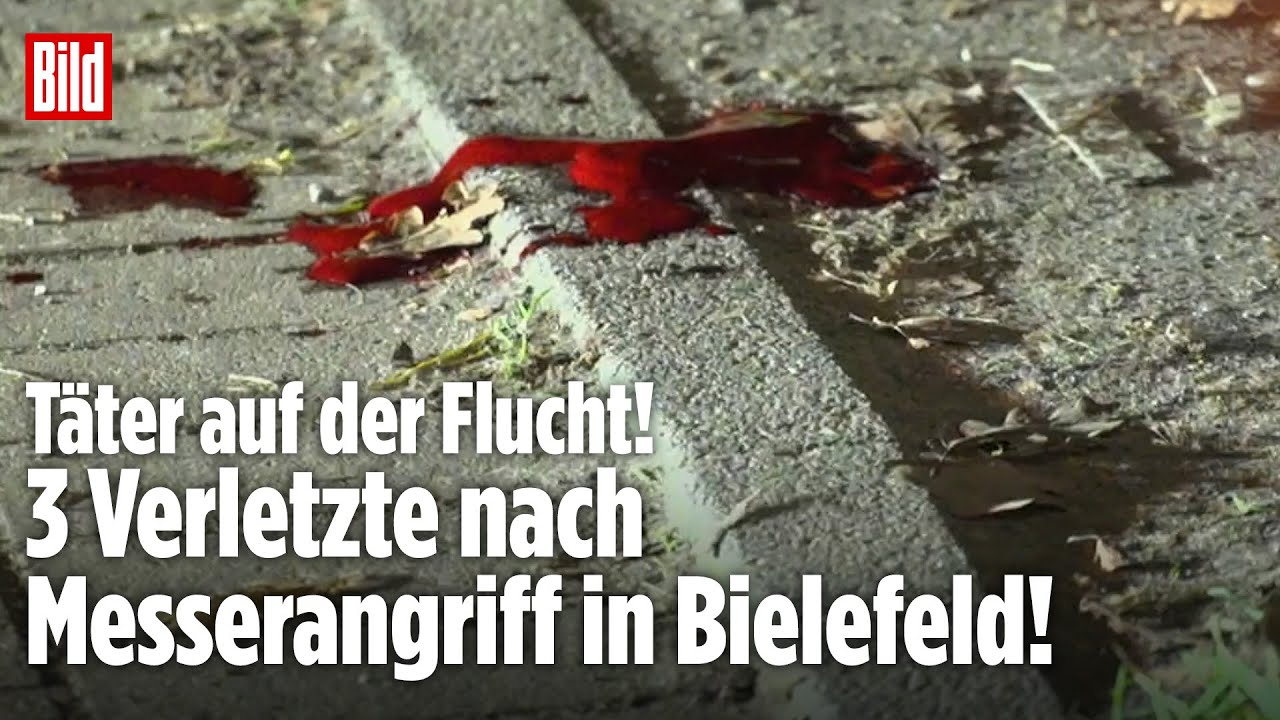 BIELEFELD: Messerangriff am Supermarkt! 3 Verletzte, T&auml;ter auf der Flucht &ndash; Polizei ermittelt!