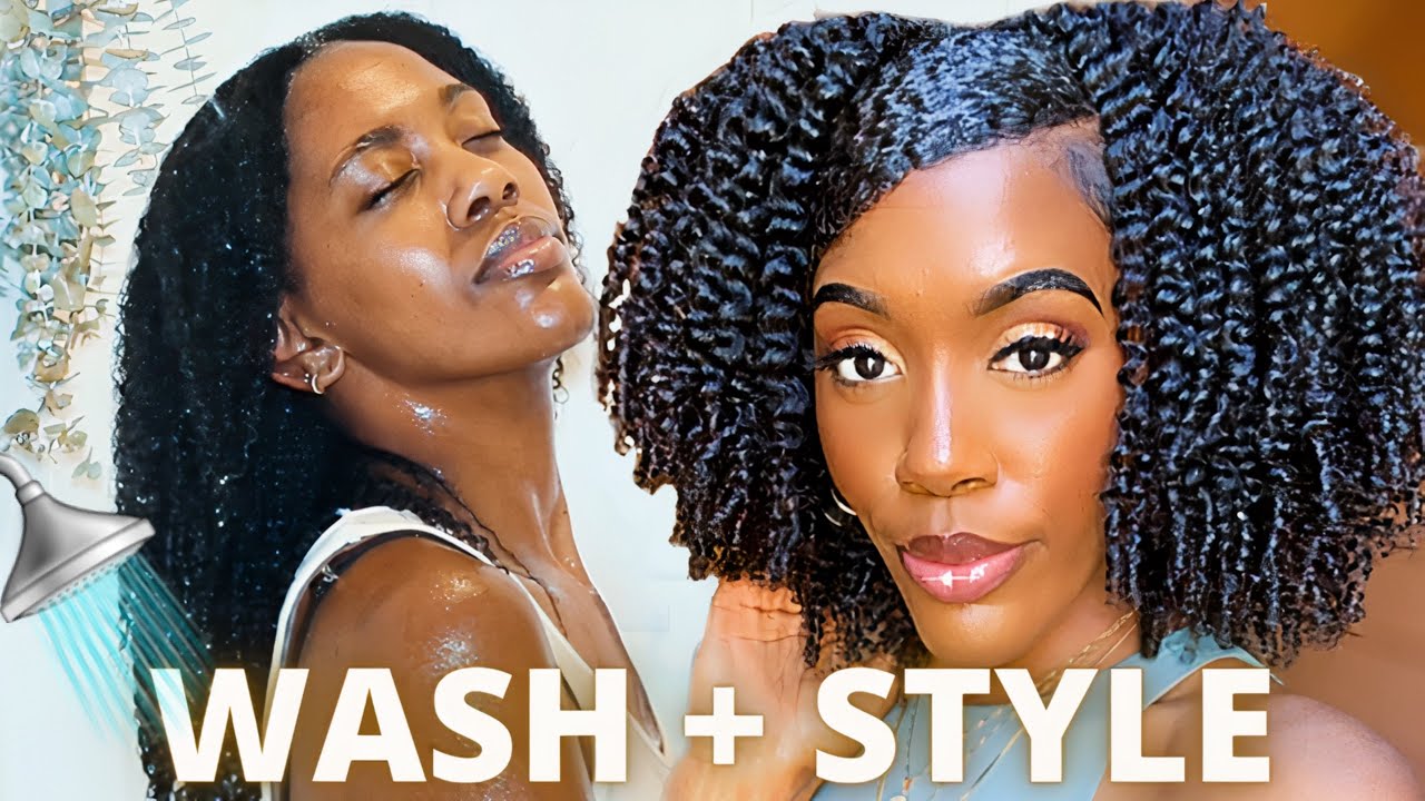 FULL WASH DAY + STYLING ROUTINE from START to FINISH! 💦 💦 💦  Moisture GALORE!