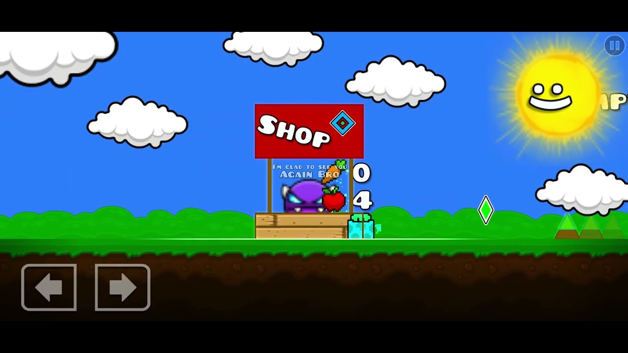 Geometry dash playing a very cool level