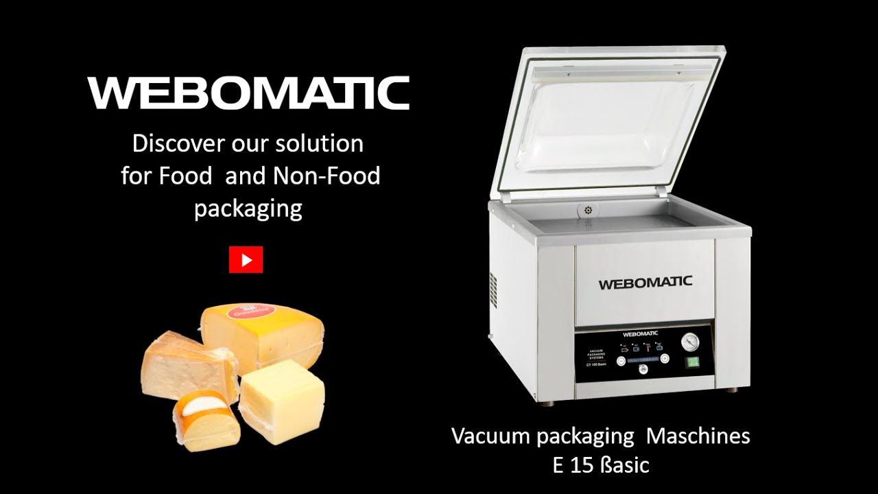 WEBOMATIC Vacuum packaging machine E15 ßasic find it at www.webomatic.de