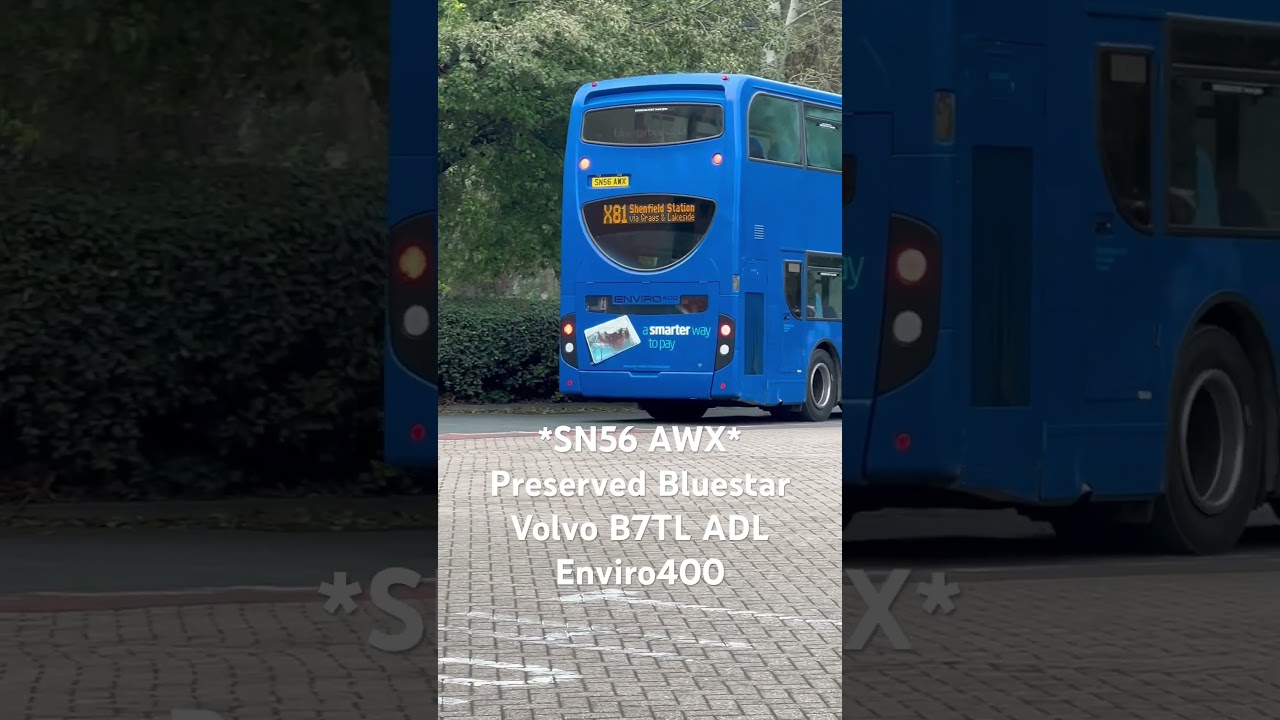 *SN56 AWX* Preserved Bluestar Volvo B7TL ADL Enviro400 #busspotting #alexanderdennis #volvobus