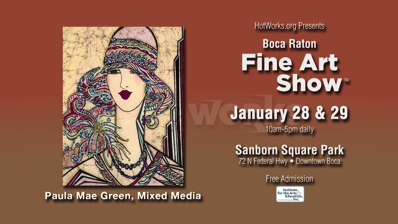 Boca Raton Fine Art Show - January 28 & 29 - Sanborn Square Park