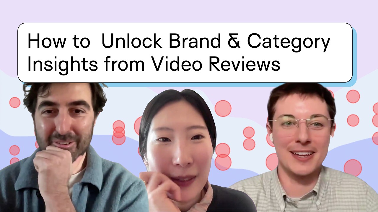 How do you unlock Brand & Category Insights from Video Reviews?