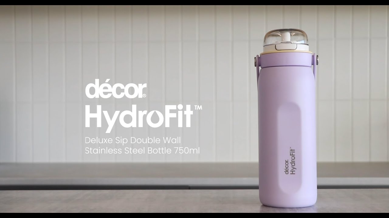 Decor HydroFit Deluxe Sip Double Wall Stainless Steel Bottle 750ml Care and Usage Guide