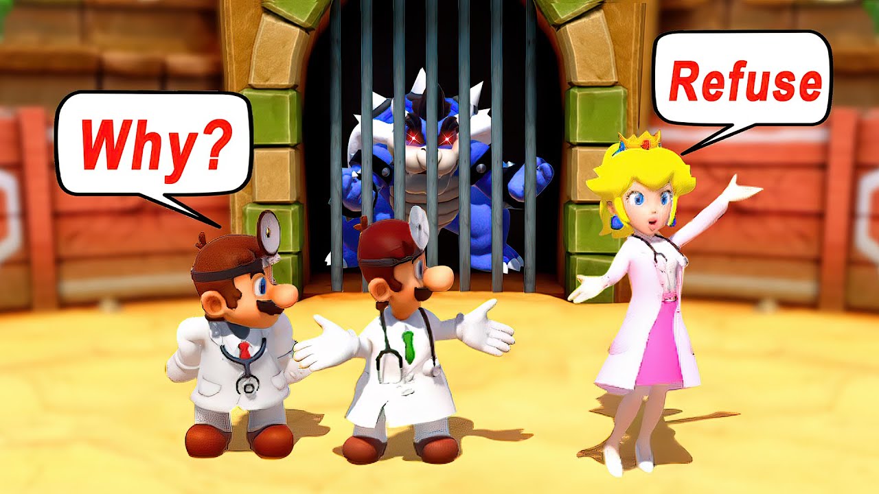 Super Mario Party - All Character Refuse to High Five (Doctor Mario)