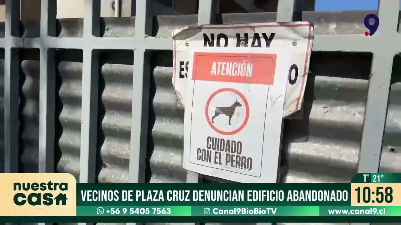 Vecinos de Plaza Cruz denuncian inseguridad por edificio abandonado desde el terremoto de 2010