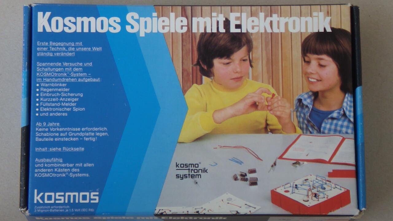 Kosmos Spiele mit Elektronik / Experimentierkasten 70er 80er Jahre