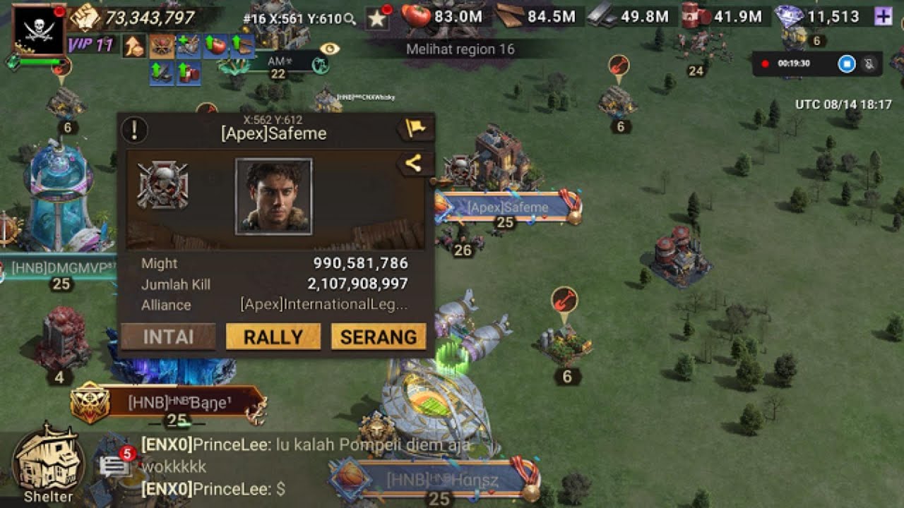 Safeme burn some whales at Region 16 (HNB Territory)