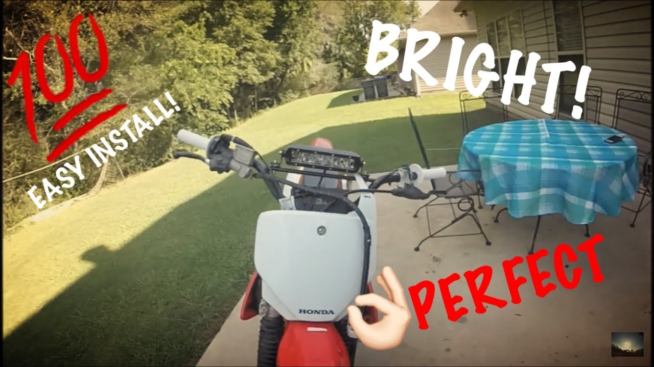 DIRT BIKE LIGHT BAR MOD!