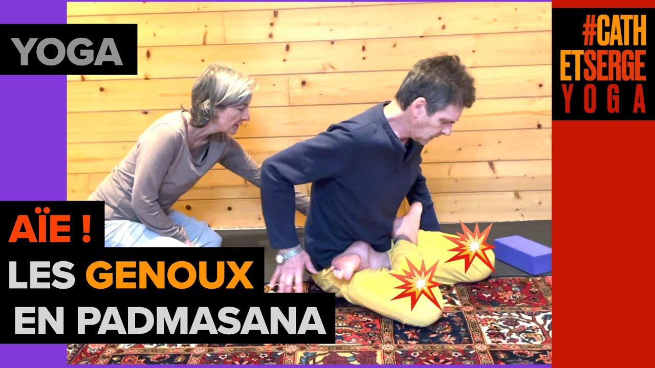 YOGA : ATTENTION AUX GENOUX DANS PADMASANA, LE LOTUS, RISQUE POUR LES MÉNISQUES ET LES LIGAMENTS