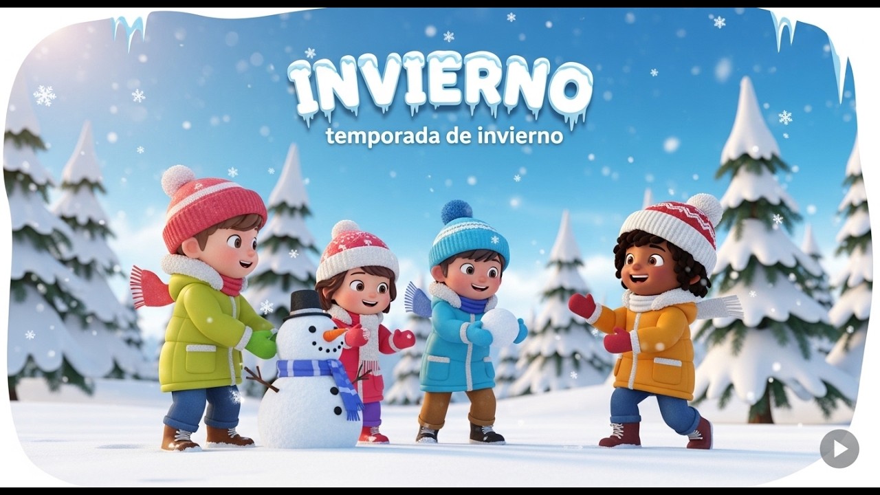 🌨️🚌 Paseo Invernal del Autobús ❄️🎶 | Canción Infantil 👶☃️ | Diversión en Invierno 💙