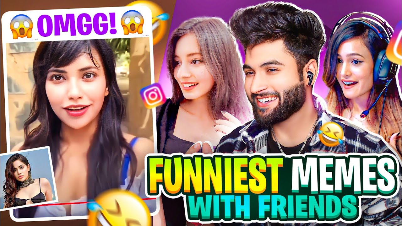 😂 FUNNIEST MEME REACTION 😂🔥 With My Friends (Dank Memes Edition) || @shagungarg77