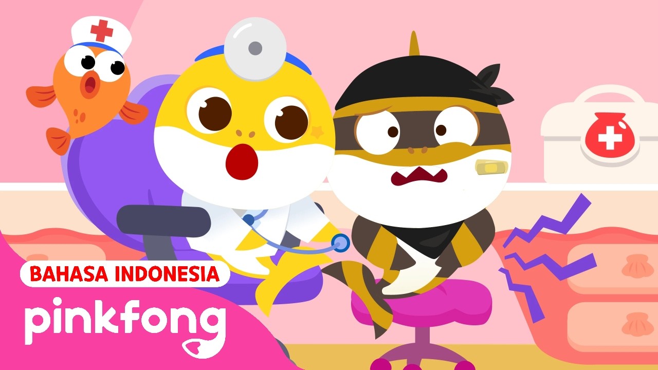 Aduh, Perutku Sakit! | Main Rumah Sakit Bayi Hiu | Kartun Anak | Baby Shark Indonesia
