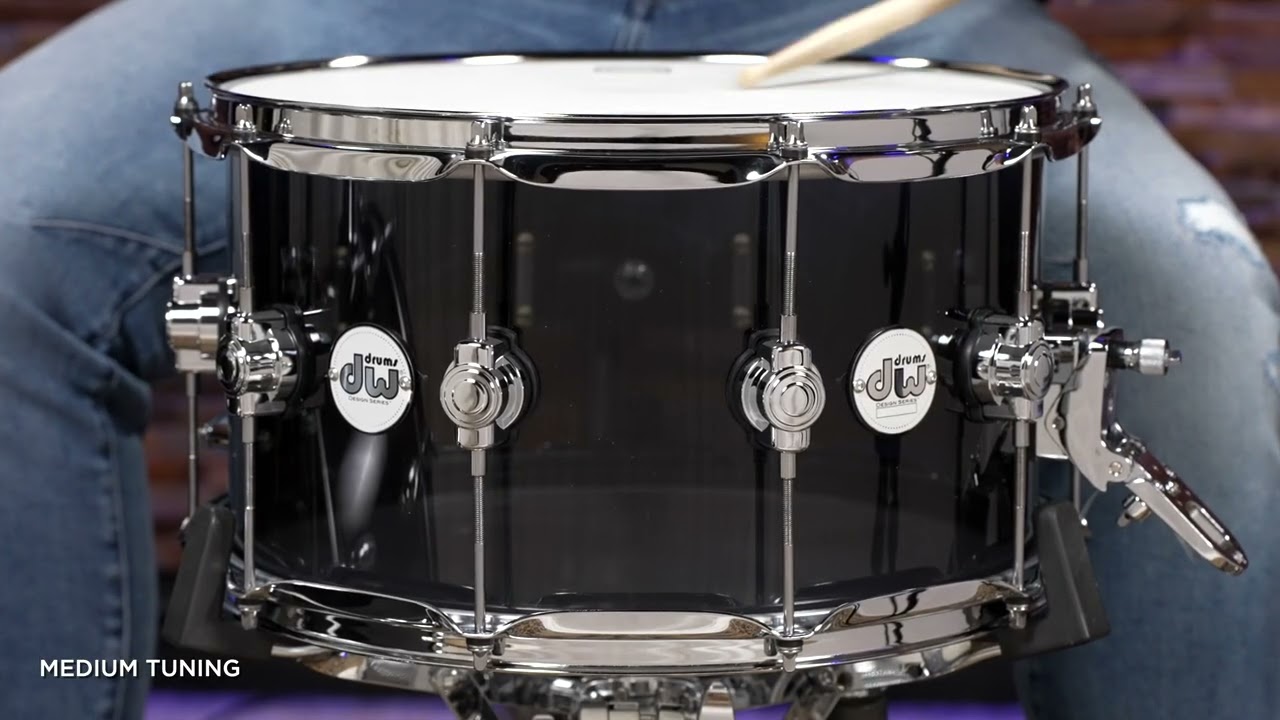 DW 14x8 Design Series Acrylic Snare Drum - Smoke (DDAC0814SSSM1)