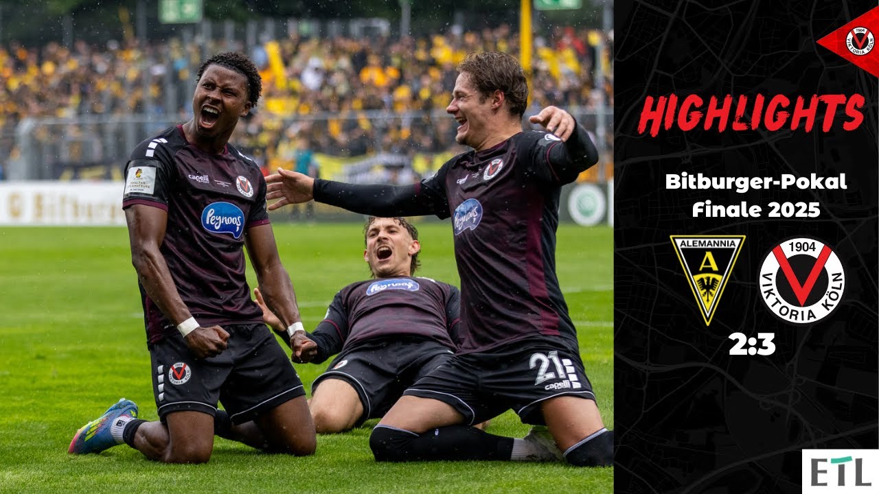 Traum-Freistoß, Flugkopfball, Pokalsieger | Highlights FVM-Pokalfinale 2025 | Aachen - Viktoria Köln