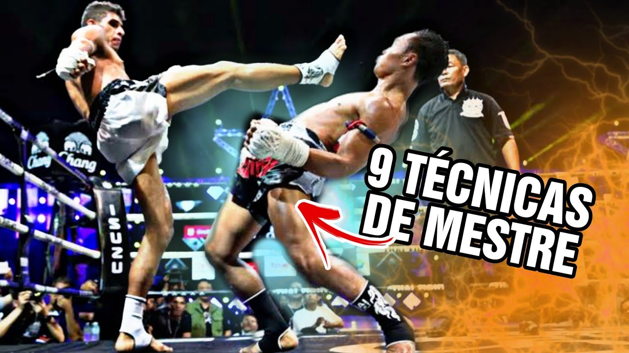 9 Técnicas MUITO efetivas no Muay Thai / Kickboxing #tutorial