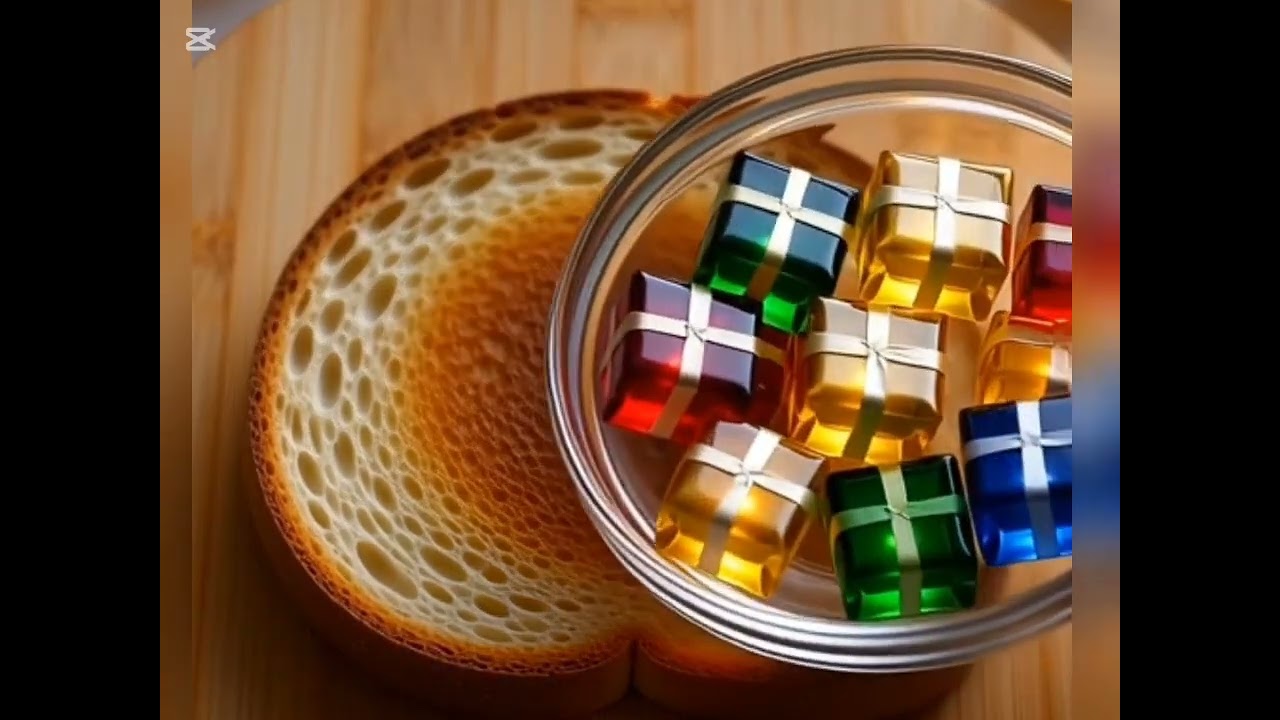  ASMR: decorating bread with Christmas items 😍 