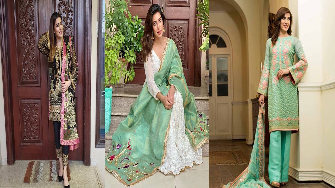 Pakistani Actress Mehwish Hayat Dresses Collection/Pakistani Fashion Corner