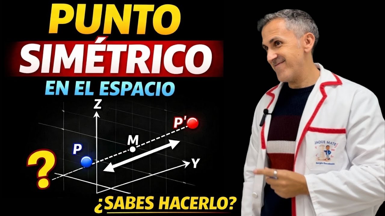 Punto simétrico respecto A OTRO PUNTO 🔥 Geometría del espacio